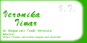 veronika timar business card